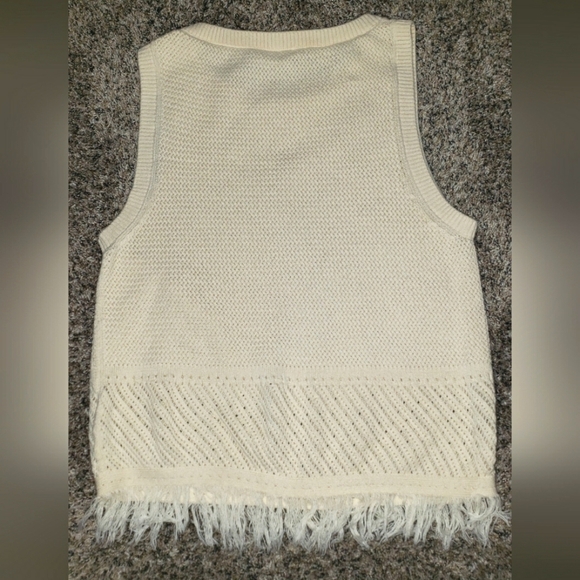RAMY BROOK | Raven Fringe 100% Cotton Knit Sleeveless Tank Top - Picture 7 of 7
